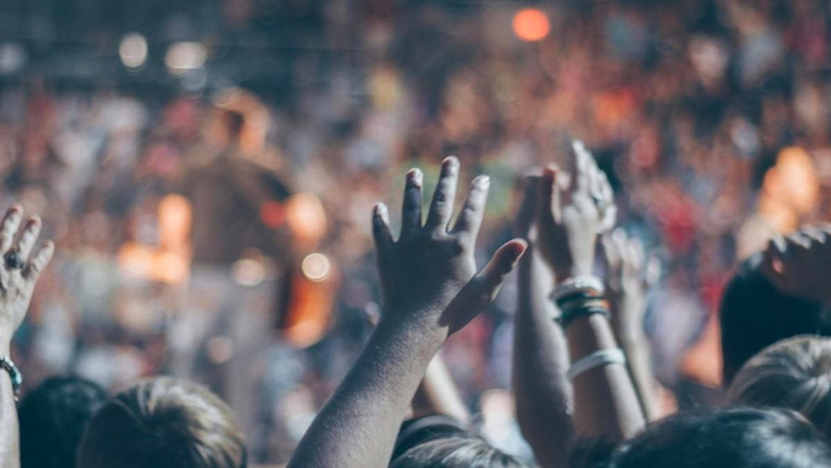 Ragazzi ad un concerto