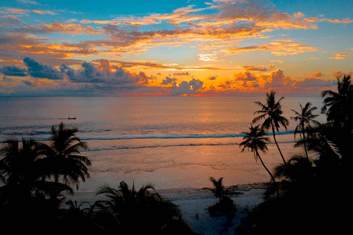 Notti tropicali: le Maldive al tramonto