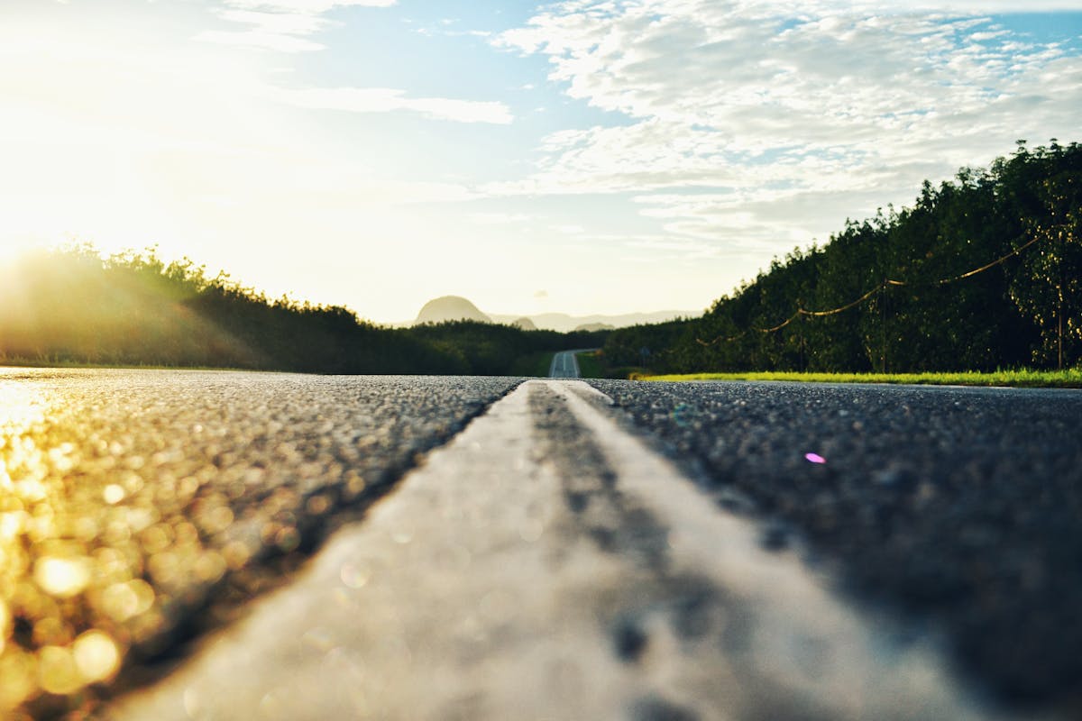 Pavimentazione permeabile: una strada fotografata da molto vicino