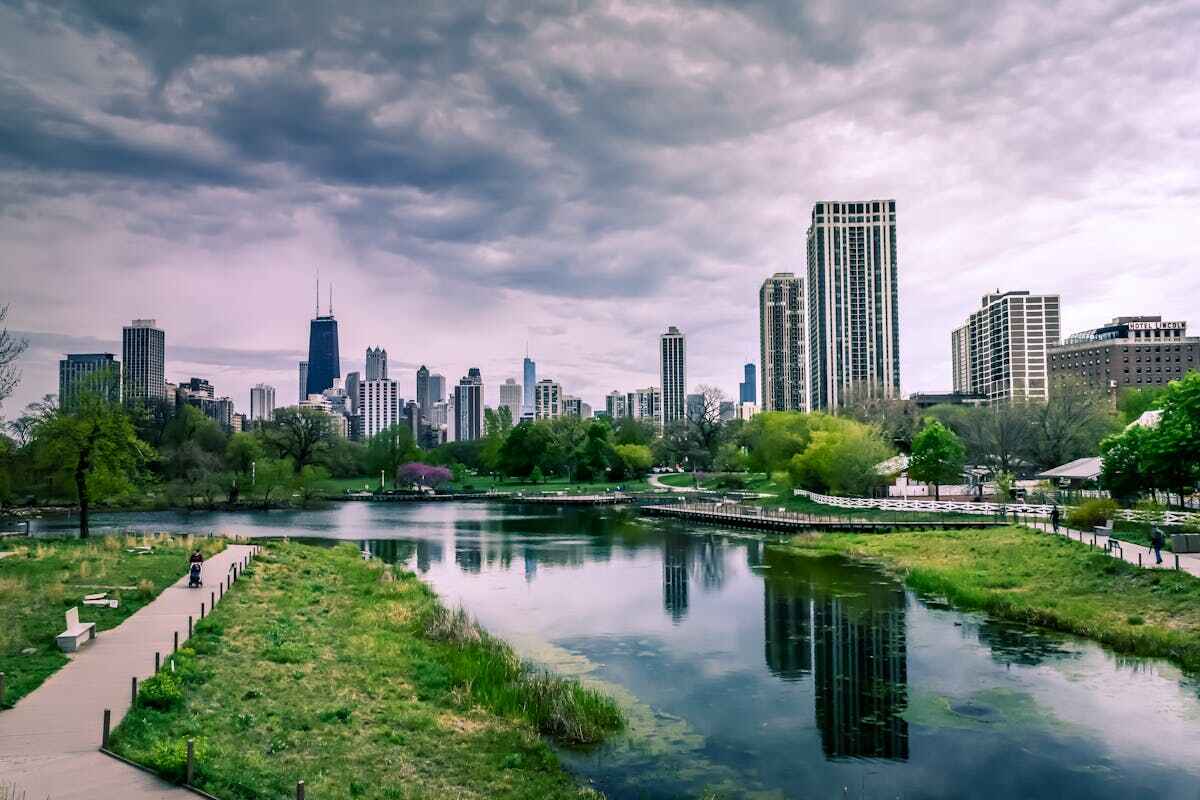 Sponge city: una città con un'area verde