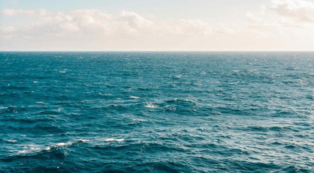 L'immensa distesa d'acqua dell'oceano